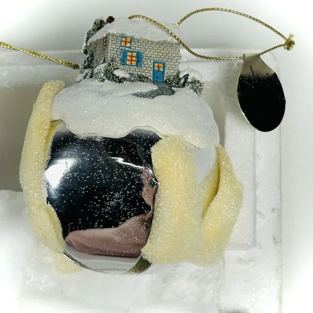 SET OF 3 THOMAS KINKADE SLEIGH BELL ORNAMENTS #8 ASHTON-DRAKE W/ COA NEW 2006
